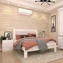 Ver imagem 1 de Cama Casal 100% Mdf - Safira-neve - Tcil Móveis