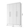 Guarda Roupa com 2,20 de Altura 4 Portas 3 Gavetas Búzios - Branco - 3