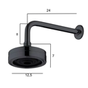 Ver imagem 4 de Ducha Chuveiro Redondo Articulado Abs Auto Limpante Tipo Acqua Plus Cromado Gás Solar Piscina