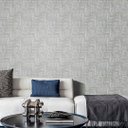 Ver imagem 1 de Papel de Parede Efeito Concreto Cinza Claro Vinilico Lavável+ Cola para Aplicação 3015