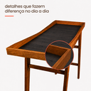 Ver imagem 5 de Aparador para Sala Nara em Madeira Maciça Borda Alta Moderna Tampo Preto - Arkell