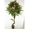 Planta Artificial Arvore Plumeria Real Toque C/pote X14 Rosa 1,40m - 1