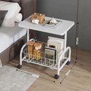 Ver mais imagens de Mesa Lateral Multiuso Carrinho Auxiliar Apoio Organizador Sala Quarto Escritorio Rodinhas Notebook