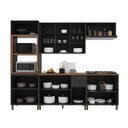 Ver imagem 4 de Armário de Cozinha Modulada Completa Fidelitá Nara 100% MDF 5 Peças 270cm 14 Portas 2 Gavetas com