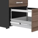 Ver imagem 5 de Arquivo para Pasta Suspensa com Chave 4 Gavetas Aço Linha P25 Preto/Walnut