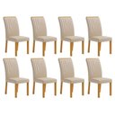 Ver imagem 1 de Kit 8 Cadeiras para Sala de Jantar Estofadas Miami Yescasa