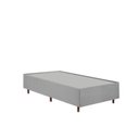 Ver imagem 5 de Kit Cama Box Solteiro e Cabeceira Estofada em Linho Cinza Realeza Espresso Móveis