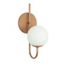 Arandela Luminária Curva Globo 10 Cm Moderno Cobre Fosco Bf Decor Arandela Curva Globo 10 - 3