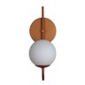 Arandela Luminária Curva Globo 10 Cm Moderno Cobre Fosco Bf Decor Arandela Curva Globo 10 - 1