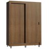 Guarda-roupa Solteiro Madesa Denver 2 Portas de Correr com Pés - Rustic - 3