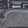 Edredom Casal Plush Inove Cinza Cromo - 2