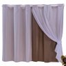 Cortina Blackout Corta Luz PVC com Voil 280cm x 160cm Paulo Cezar Enxovais - 6