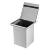 Lixeira Quadrada Pia Cozinha Embutir 5 L Inox 304 Escovado - 3