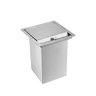 Lixeira Quadrada Pia Cozinha Embutir 5 L Inox 304 Escovado - 2