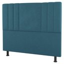 Ver imagem 3 de Kit Cabeceira E Baú Cama Box Queen 160Cm Suede Turquesa