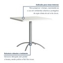 Ver imagem 3 de Mesa de Jantar Quadrada Tampo MDF 79cm com Base de Açox79cm com Base de Aço Casual