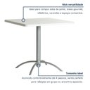 Ver imagem 6 de Mesa de Jantar Quadrada Tampo MDF 79cm com Base de Açox79cm com Base de Aço Casual