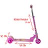 Patinete Rosa Dobrável Infantil Crianças 6 7 8 9 10 11 Anos - 3