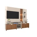 Ver imagem 7 de Estante Home para TV até 55 Polegadas Impressão Ripada Cross Lukaliam