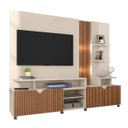 Ver imagem 3 de Estante Home para TV até 55 Polegadas Impressão Ripada Cross Lukaliam