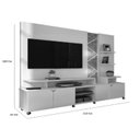 Ver imagem 4 de Estante Home para TV até 55 Polegadas Impressão Ripada Cross Lukaliam