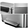 Takywep Lixeira de Cozinha 13 Gal Aço Inox Prata com Pedal Silencioso - 4