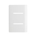 Ver imagem 1 de Placa 4x2 para 2 Interruptores Horizontais + Suporte Branco da Linha Novara - 1100/64 - Dicompel Ekr