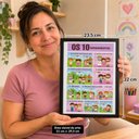 Ver imagem 2 de "Os 10 Mandamentos Deixado por Jesus Cristo" Quadro Infantil:Preto