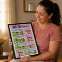 Ver imagem 3 de "Os 10 Mandamentos Deixado por Jesus Cristo" Quadro Infantil:Preto