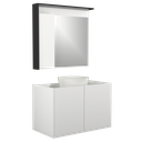 Ver imagem 1 de Conjunto Gabinete Suspenso para Banheiro Davi 80cm