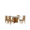 Ver imagem 2 de Conjunto Sala de Jantar Mesa Moscou Tp Canto Copo com 4 Cadeiras Estela