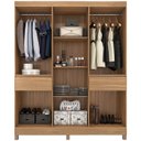 Ver imagem 5 de Guarda Roupa Casal 6 Pt 2 Gv 62760 Amendola Off White Demobile