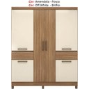 Ver imagem 6 de Guarda Roupa Casal 6 Pt 2 Gv 62760 Amendola Off White Demobile
