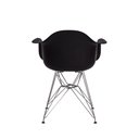 Ver imagem 3 de Cadeira Eiffel Eames C/ Braço Base Cromada Preta