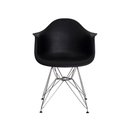 Ver imagem 5 de Cadeira Eiffel Eames C/ Braço Base Cromada Preta