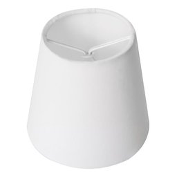 Cúpula para Abajur Luminária Pequena Tecido Algodão Cor Branco - 1
