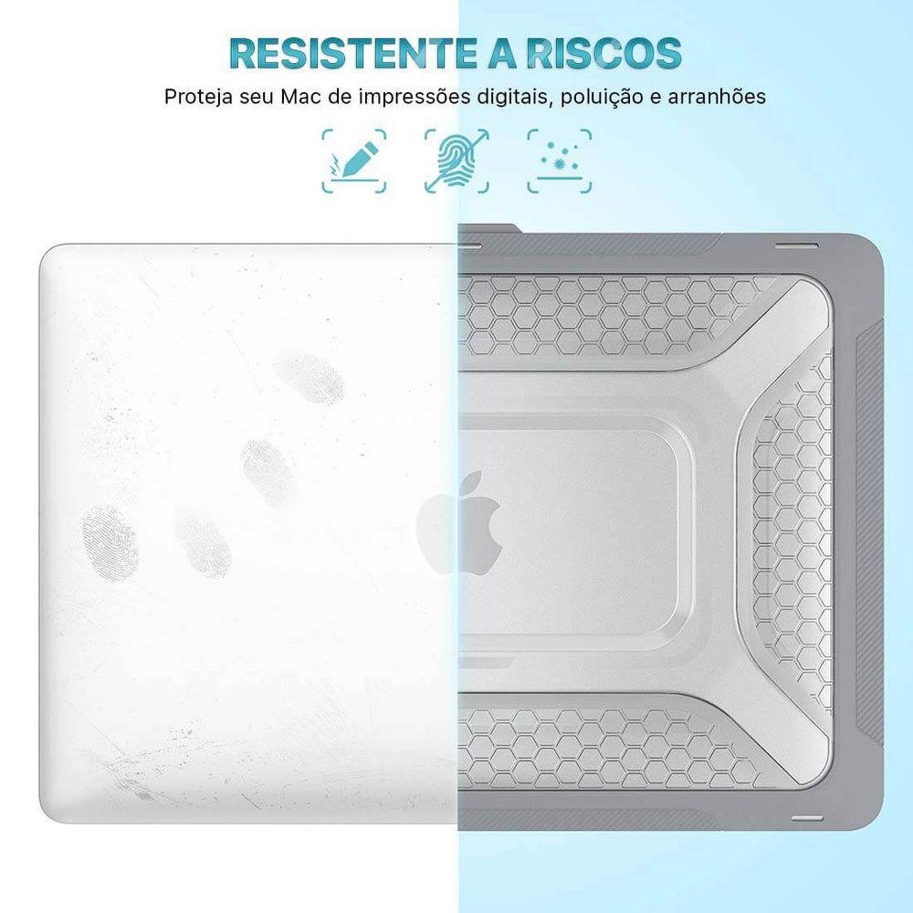 Capa Protetora Anti Impacto Macbook Pro 13.3 Pol A1989 Cinza - 4