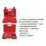 Kit de Soquetes e Catracas Para Apertos/Desapertos ¼?? 57 PÇS Com Maleta - CORNETA 3332157 - 3