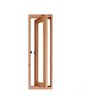 Janela Capelinha Vitrô de Madeira 100x40 Modelo Vidro Inteiro - 1