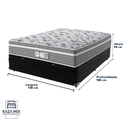 Ver imagem 3 de Cama Box Baú Preto e Colchão Casal Evolution Molas Ensacadas Probel