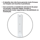 Ver imagem 2 de 6 Suportes Formato L 30cm Mão Francesa para Prateleira de Parede Estilo Moderno Branco