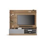 Estante Home Theater para TVs até 65 Polegadas com LED 1 Porta 4 Nichos Maceió Colibri Móveis - 2
