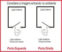 Ver imagem 4 de Porta de Madeira Frisada com Puxador Lado Direito 210x80cm Imbuia Allo Esquadrias