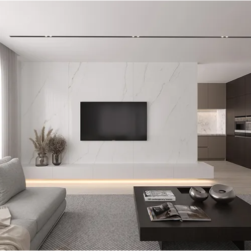 Placa Resina Imitação de Mármore Formix 3d - Calacatta White:2,0 X 1,0m - 1