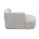 Ver imagem 6 de Sofá Puf Orgânico 140 cm 2 Lugares Consultório Recepção Sala:Cinza/Bouclé Lado Esquerdo