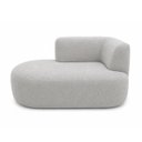 Ver imagem 5 de Sofá Puf Orgânico 140 cm 2 Lugares Consultório Recepção Sala:Cinza/Bouclé Lado Esquerdo