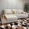 Sofá Rovere Retrátil 2 Módulos com Chaise Longue Direita* D'confort Design Suede Rose - 1