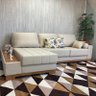 Sofá Rovere Retrátil 2 Módulos com Chaise Longue Direita* D'confort Design Suede Rose - 5