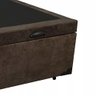 Base Box Baú Casal Premium Suede Marrom 41x138x188 - 3