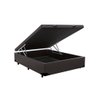 Base Box Baú Casal Premium Suede Marrom 41x138x188 - 4